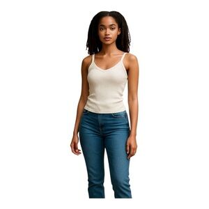 𝅺AMERICAN Eagle Cream Tank Top